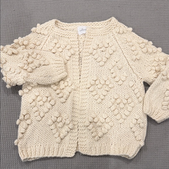 Chicwish Sweaters - Chicwish Cream Textured Knit Cardigan